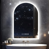 LED Bathroom Mirror with Time Dimming Demister Touch Sensor Illuminated Lights