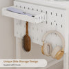 LED Lighted Dressing Table Cloud Shape Mirror Makeup Vanity Desk Space Saving