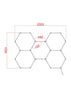 Hexagon LED RGB Lighting Car Detail Retail Garage Workshop Gym Wall Lights