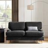 Dusk Hampshire Slate Matte Velvet & Oak 2 Seater Sofa RRP £999
