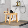 Shower Seat Bench Bathroom Seat Stool Elderly Disabled 2-Tier Organizer Stool