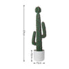Artificial Cactus Succulent Plant Realistic Potted Tree AntiUV Home Office Decor