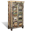 Reclaimed Wood Bookshelf Bookcase 2 Doors & 3 Shelves