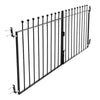 LARGE METAL GARDEN FENCE GATE WROUGHT IRON GATES PATIO MODERN WALL FITTINGS INCL