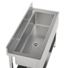 Commercial Sink Stainless Steel Freestand Kitchen Sink 120cm Single Bowl Drainer