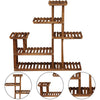 5 Tier Wooden Flower Plant Pot Shelf Stand Garden Terrace Florist Display Rack