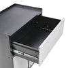 2 Door 1 Drawer Mobile Office Filing Cabinet Metal File Paper Storage Cupboard