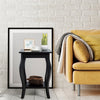 Costway End Table Living Room Accent Table Open Storage Shelves Sofa Side Table