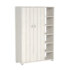 Bideford Tall Shoe Cabinet Storage Open Rack Hallway, Living, Bedroom White
