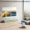 Projector with 360° Stand 18000 Lumens 4K 1080P FHD 5G WiFi BT Home Theater HDMI