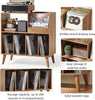Large record stand with storage, record player stand with shelf, vinyl record ho