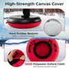 Heavy-Duty Snow Tube Adults Kids Inflatable 40” Puncture-Proof Sled Ski Tube