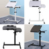 Adjustable Height Large Over Bed Chair Table PC Computer Laptop Workstation Cart