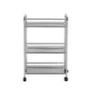 3 Tier Kitchen Trolley Bathroom Storage Portable Home Rack Holder with Wheels UK