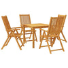 5 Piece Garden Dining Set Solid Wood Acacia V8W9