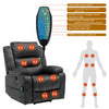 Electric Power Lift Recliner Chair Sofa Power Armchair Heated Massage Grey Merax