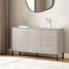Dusk Nova Matte Taupe Large Sideboard with Drawers RRP £499
