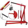 2 Tonne Hydraulic Foldable Engine Crane Hoist Lift Lifter Jack Stand Red Carbarn