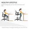 Ergonomic Drafting Chair Tall Office Stand Desk Chair with Foot Ring, Arm, Wheel