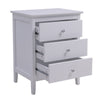 3 Drawer Bedside Table Cabinet Chest of Drawers Nightstand Bedroom Lamp Tables
