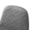 2X Bar Stools Fabric/Faux Leather Pub Chairs Breakfast Kitchen Metal Leg Modern