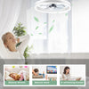 LED Ceiling Fan Light Dimmable Chandelier Cloud Shaped Fan Lamp for Kids Bedroom
