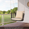 Patio Hanging Rattan Basket Chair Indoor Outdoor Swing Hammock Chair