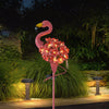 Solar Powered LED Flamingo Flowers Stake Light Outdoor Garden Yard Lawn Ornament