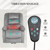 Riser and Recliner Chair Lift Chair with Vibration Massage, Heat, Grey