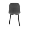 4PCs Folk Designer Velvet Dining Chairs Metal Legs Chairs Dining Room Kitchen
