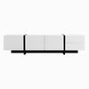 Modern TV Stand with 3 Doors and 2 Drawers Storage Cabinet Unit for Living Room
