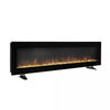 LED Fireplace Media Wall Fire Wall Mounted / Standing Feet Electric Heater 40in