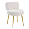 Makeup Stool Soft Pouffe Medium Backrest Dressing Table Vanity Chair Padded Seat