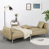 Modern Fabric Sofa Bed 3 Seater Click Clack Living Room Recliner Couch Sofa Grey
