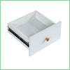 Vanity Dressing Table with Dimmable LED Light Sliding Mirror Shelves Makeup Desk