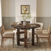 Round Dining Table for 4 People, 39.4 inch Wood Kitchen Table Large Dinner Table