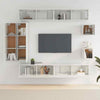 8 Piece TV Cabinet Set High Gloss Engineered Wood