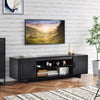 Modern Wood Universal Stand for TV up to 65" Media Console Table w/Shelves