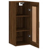 Wall Mounted Cabinet Brown Oak 34.5x34x90 cm Engineered Wood