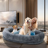 Human Sized Dog Pet Bed Removable Cover For Washing Anti Allergy Warm Fleece Bed