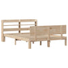 Bed Frame with Headboard 150x200 King Size Solid Wood Pine M8N3