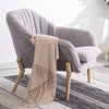 Nordic Occasional Bedroom Living Room Accent Chair Thick Cushioned Seat Armchair