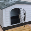 Large Outdoor Indoor Garden Pet Puppy Dog Animal Shelter Plastic Kennel House UK