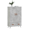 Highboard Concrete Grey 69.5x31x115 cm Engineered Wood