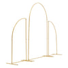 Gold Wedding Arch Backdrop Stand Arch Flower Rack Balloon Frame Engagement Decor