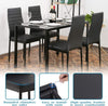 Set of 6 High Back Dining Chairs Upholstered Chairs Home Office with Metal Dkyfr