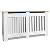 White Radiator Cover Cabinet Small Large Modern MDF Slat Wood Grill Furniture