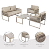 Garden Furniture Set Patio Conservatory Balcony Outdoor 4 Seater Sofa Table Set