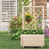 Raised Garden Bed 104 cm Tall Wooden Elevated Planter Box-Natural