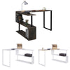 Computer Desk Corner L-shaped Workstation w/ Shelves Laptop Gaming Office Table